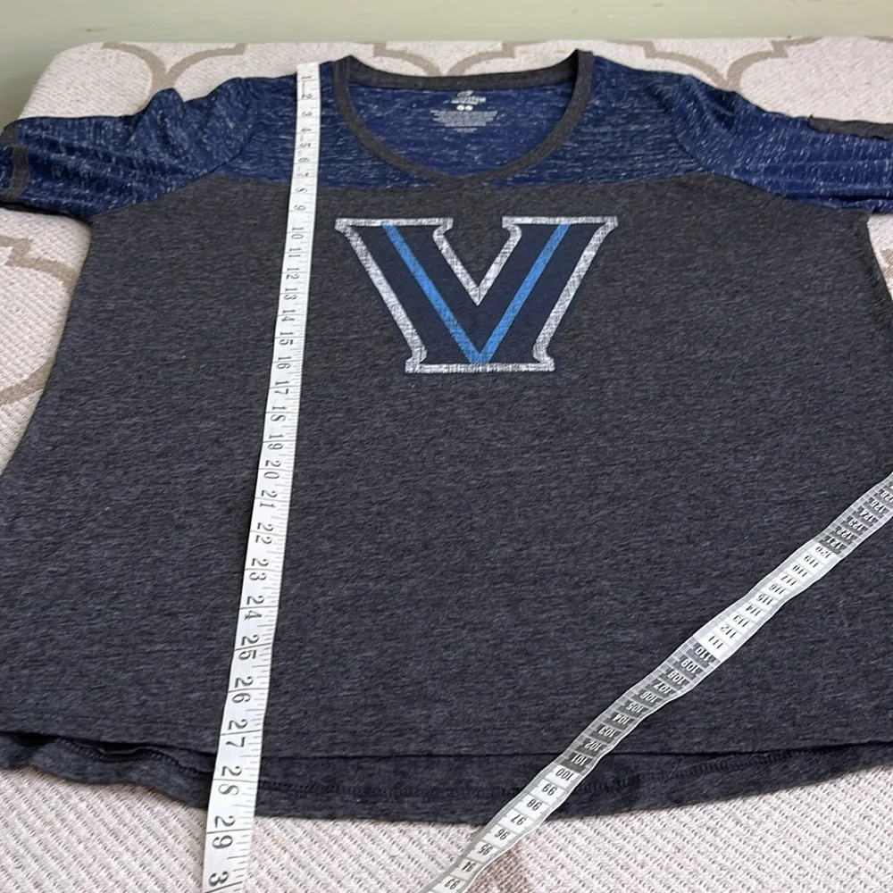Villanova Wildcats Colosseum Stance Sleeve Stripe Patch Long Sleeve T-Shirt - Picture 5 of 12